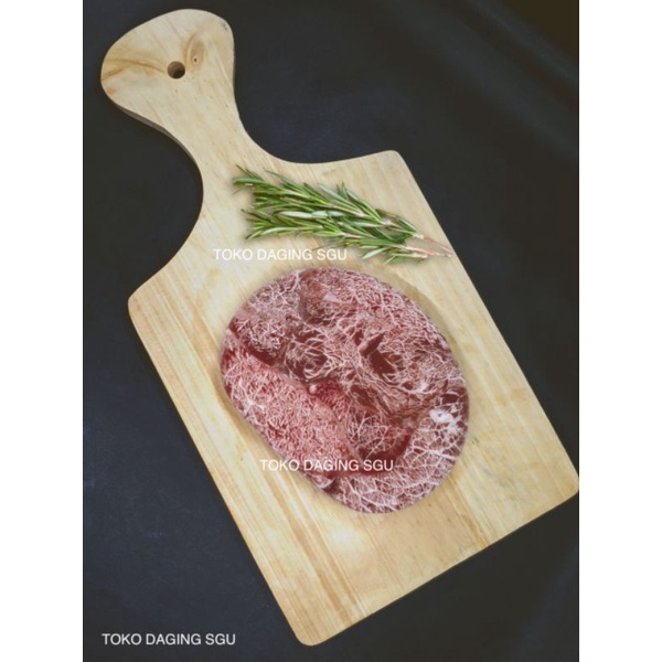 

Beef Sirloin Wagyu Meltique / Steak Daging Sapi Wagyu Meltik