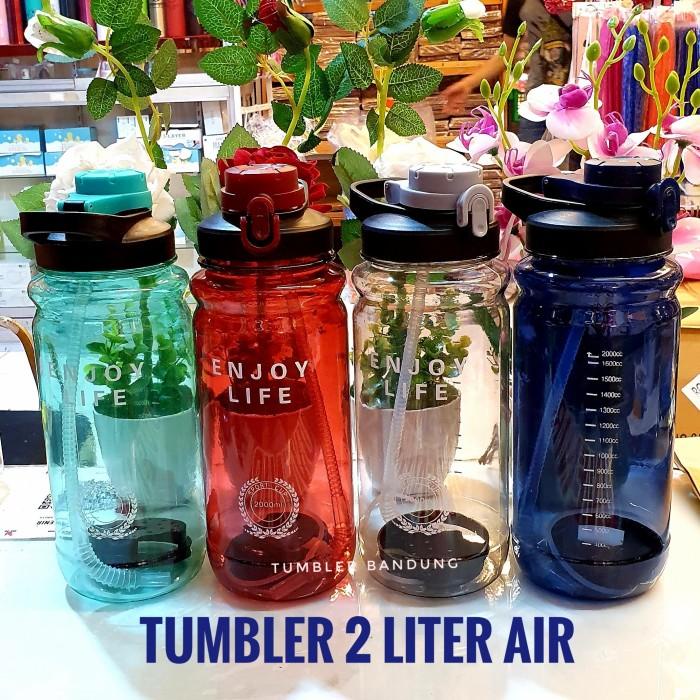 botol minum 2 liter tumbler 2liter termos minum botol minum jumbo Bisa Cod