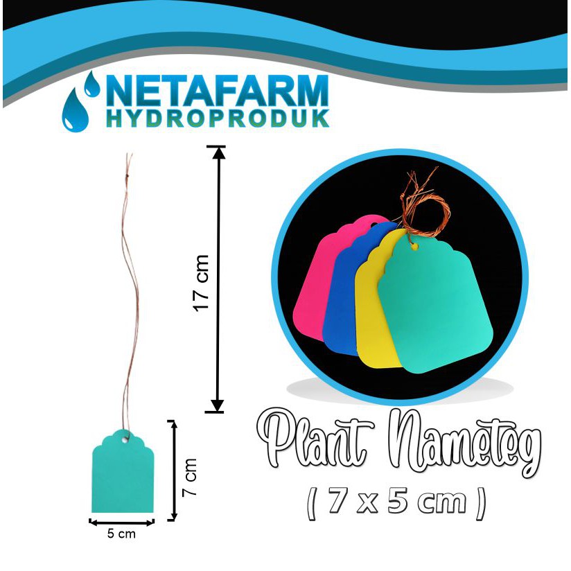 Plant Nametag / Label Tanaman Bertali 7 x 5 cm - 1 Set 10 pcs
