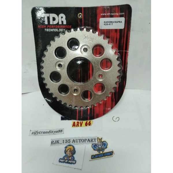 GIR BELAKANG HONDA KHARISMA SUPRA X 125 420 41T TDR Racing