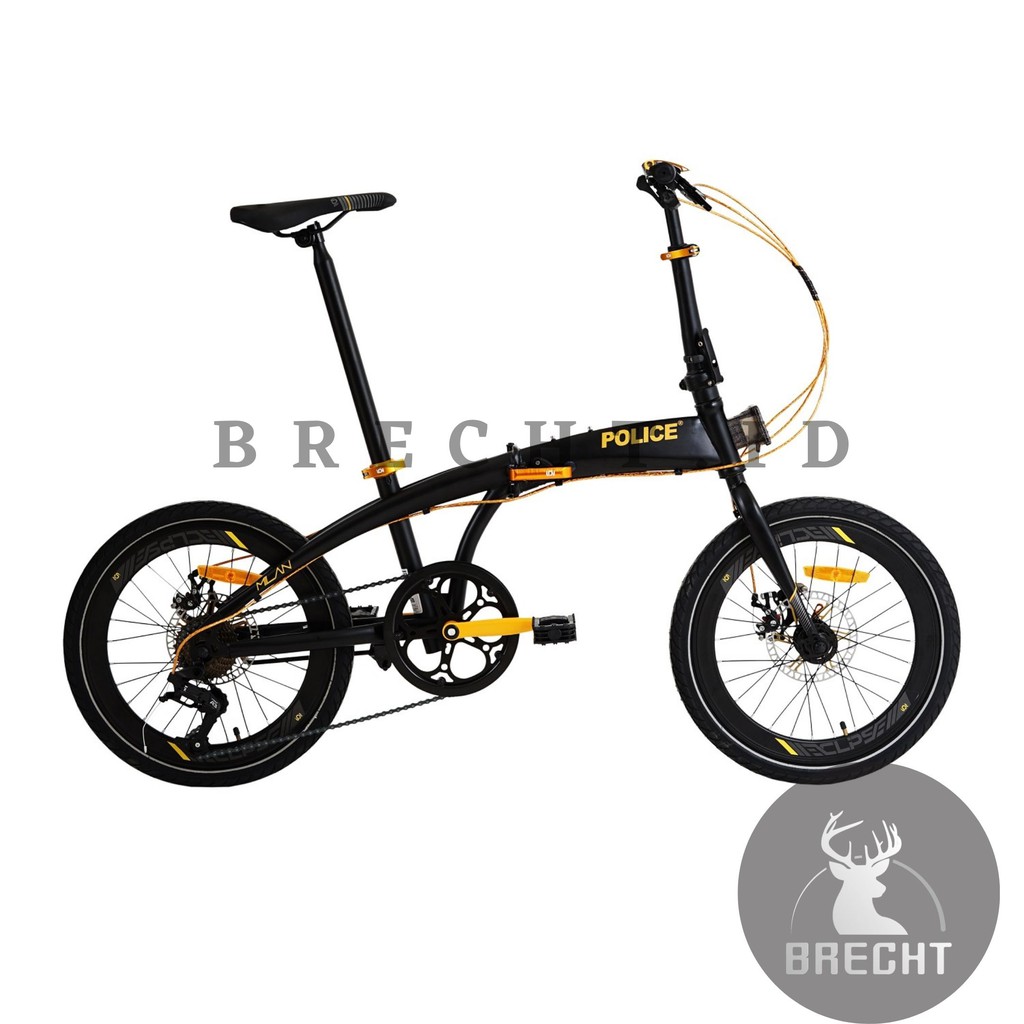 Sepeda Lipat Folding Bike Element Police Milan 16" 8Speed