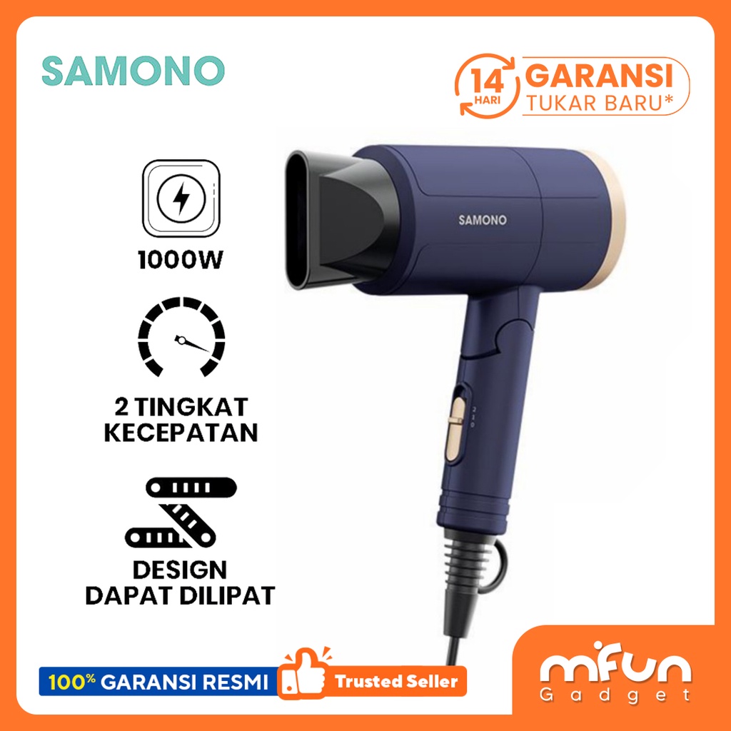 Hairdryer Pengering Rambut Samono 1000Watt Bisa Dilipat