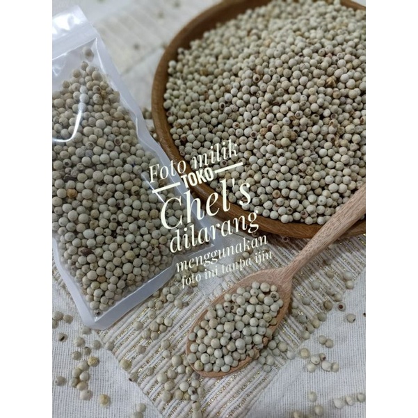 

Lada Merica bangka pepper putih utuh bulat butiran 50gr