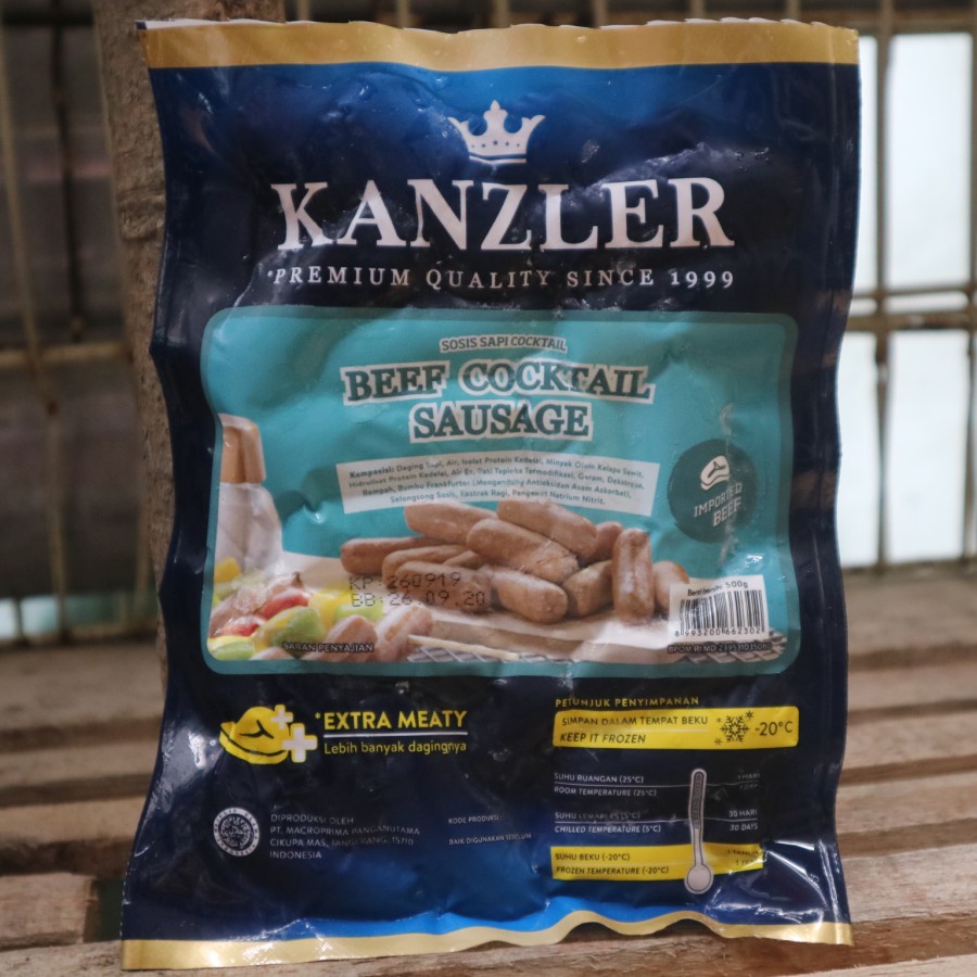 

SOSIS KANZLER BEEF COCKTAIL 500 GR
