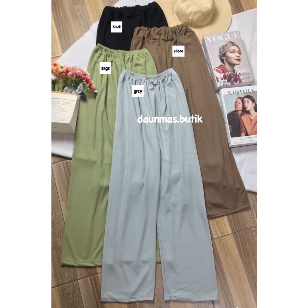 1KG MUAT 4PCS | APRIL KULOT KNIT KOREAN STYLE HITS OOTD SELEBGRAM FASHION GROSIR WANITA TERMURAH