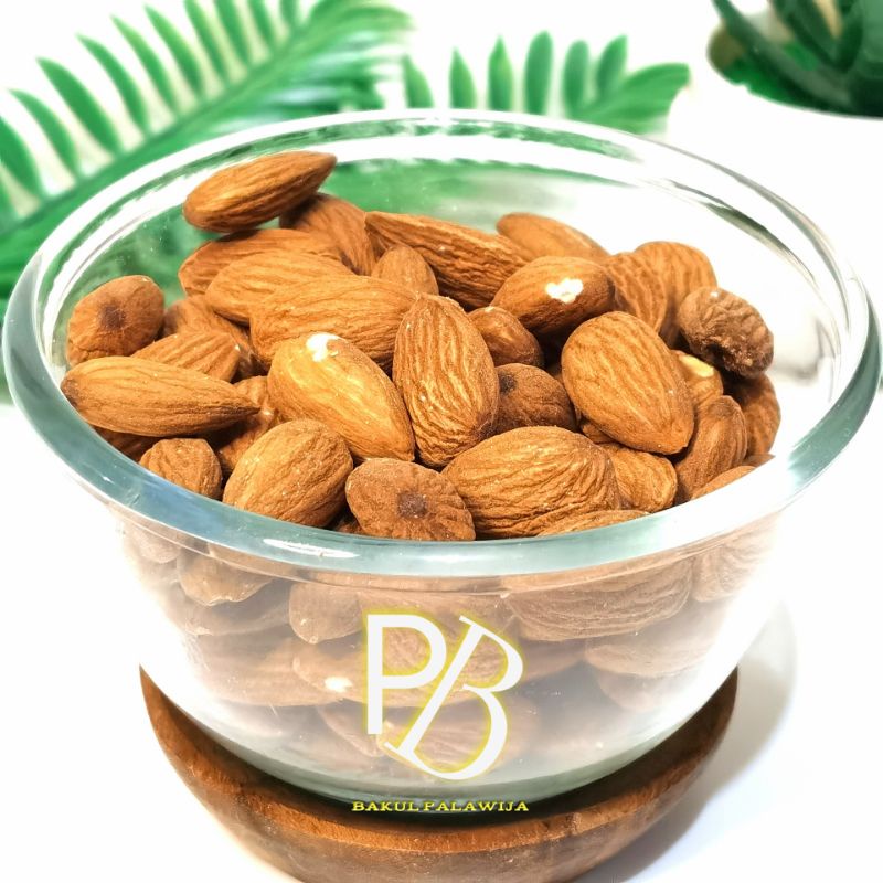 

KACANG ALMOND PANGGANG KUPAS UTUH DAN SLICE WHOLE ROASTED ALMOND OVEN MATANG TINGGAL MAKAN CAMILAN SEHAT