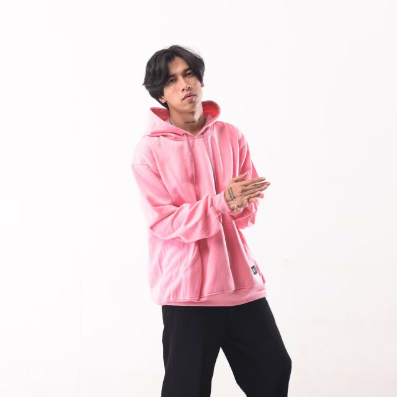 Hoodie Polos Mcvois Unisex Pink Premium Distro