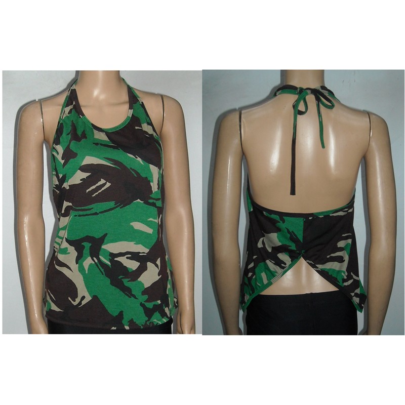 Baju senam Zumba Yoga Dance tanktop Backless