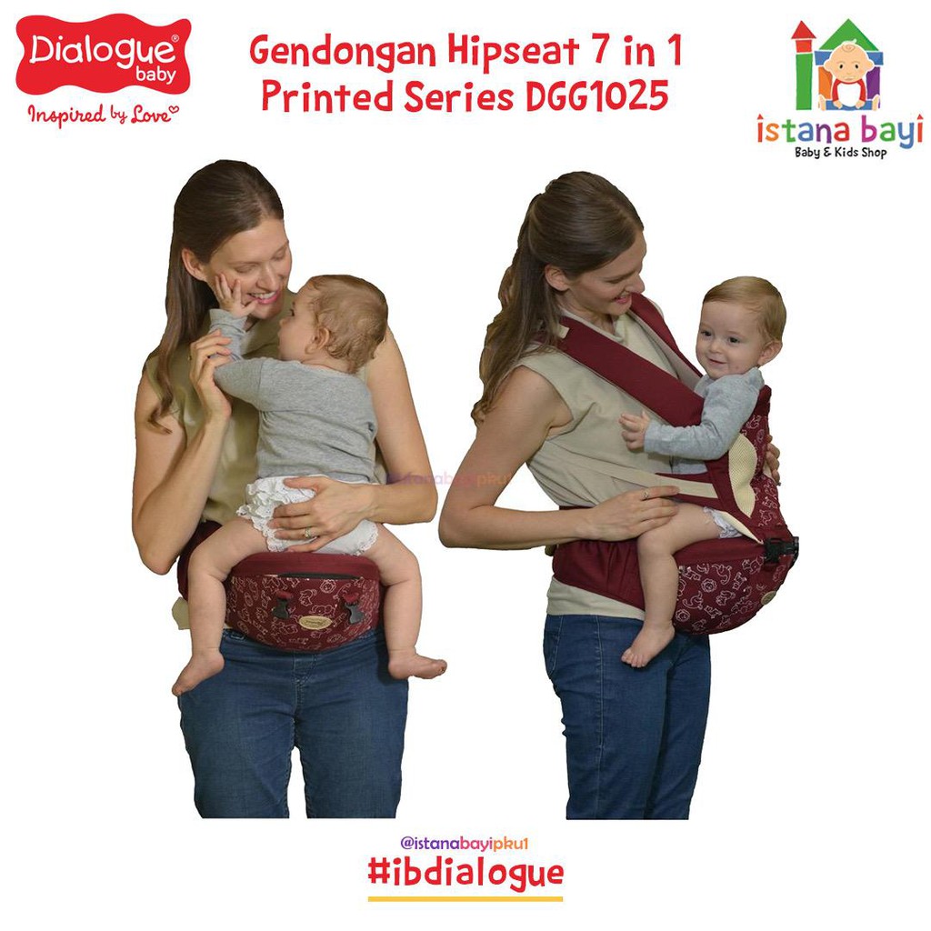 Dialogue Hipseat 7 in 1 Printed Series DGG1025 - Gendongan Bayi