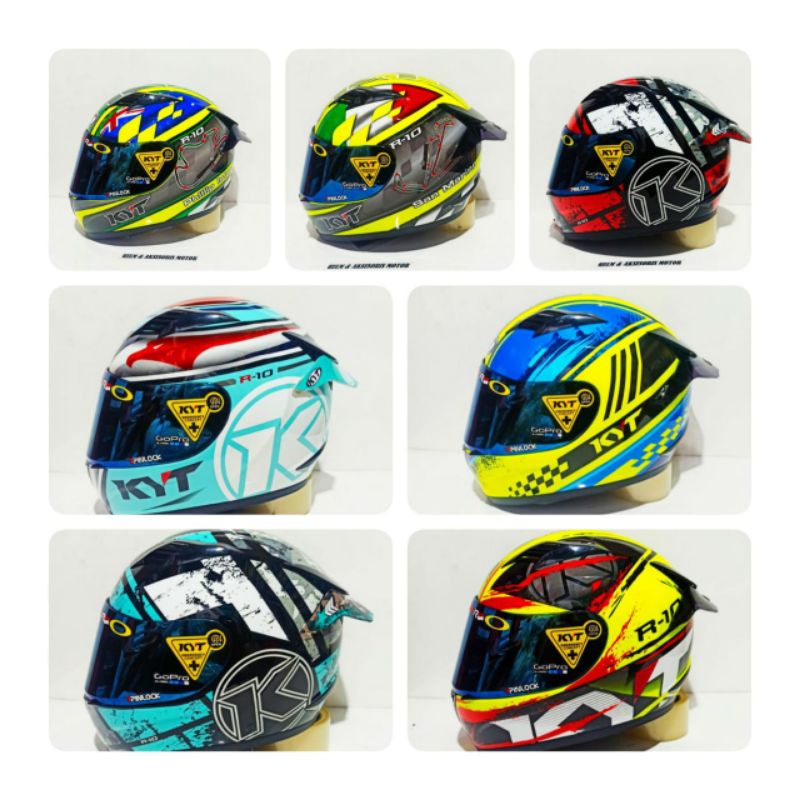 HELM KYT R10 SERIES PAKET GANTENG
