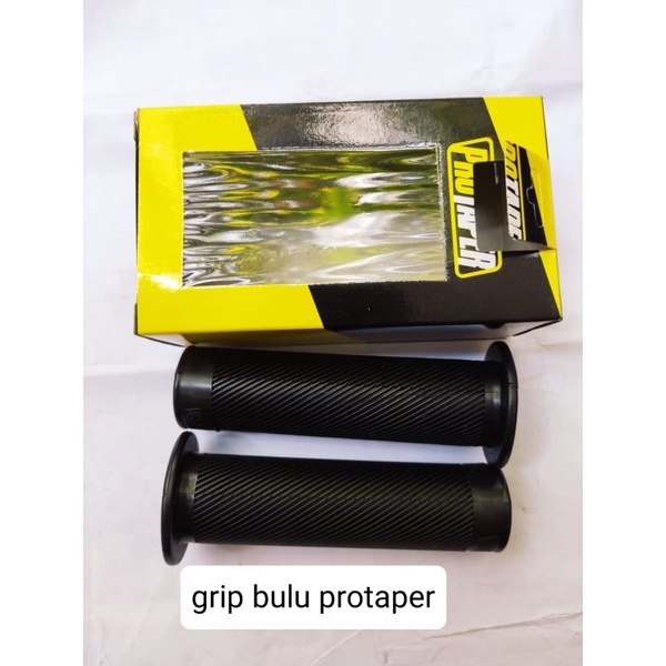 GRIP PROTAPER BULU HITAM LEMBUT 1 SET KIRI KANAN SEPASANG UNIVERSAL SEMUA MOTOR BISA PAKAI HAND GRIP