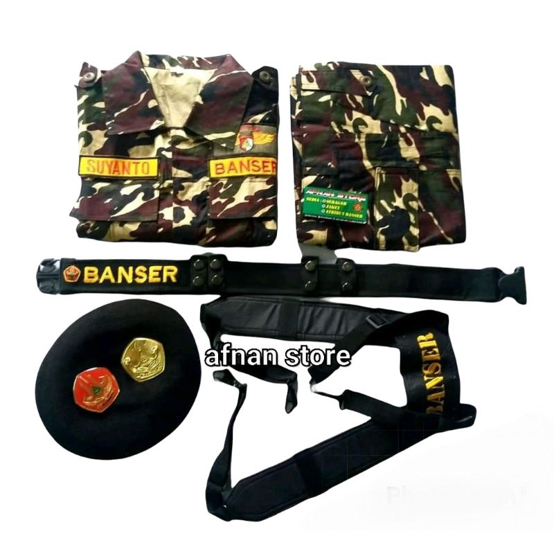 Seragam PDL BANSER EKSLUSIF - CATTON Twill  / RIPSTOK + ATRIBUT BANSER  LENGKAP GRATIS NAMA BORDIR