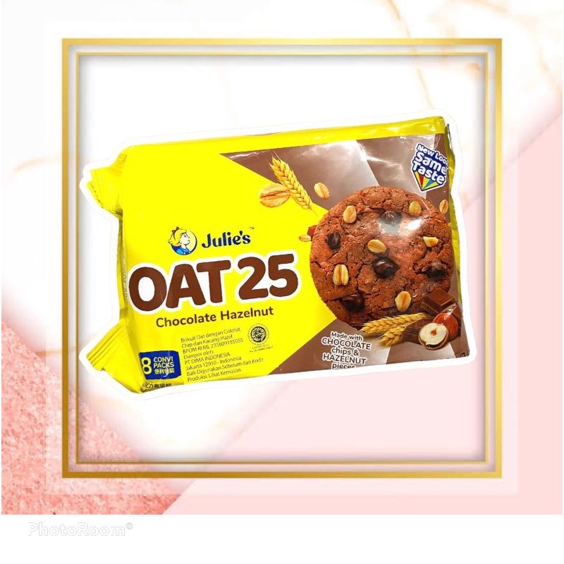 

Biskuit Julie's Oat 25 Chocolate Chips Hazelnut 200g