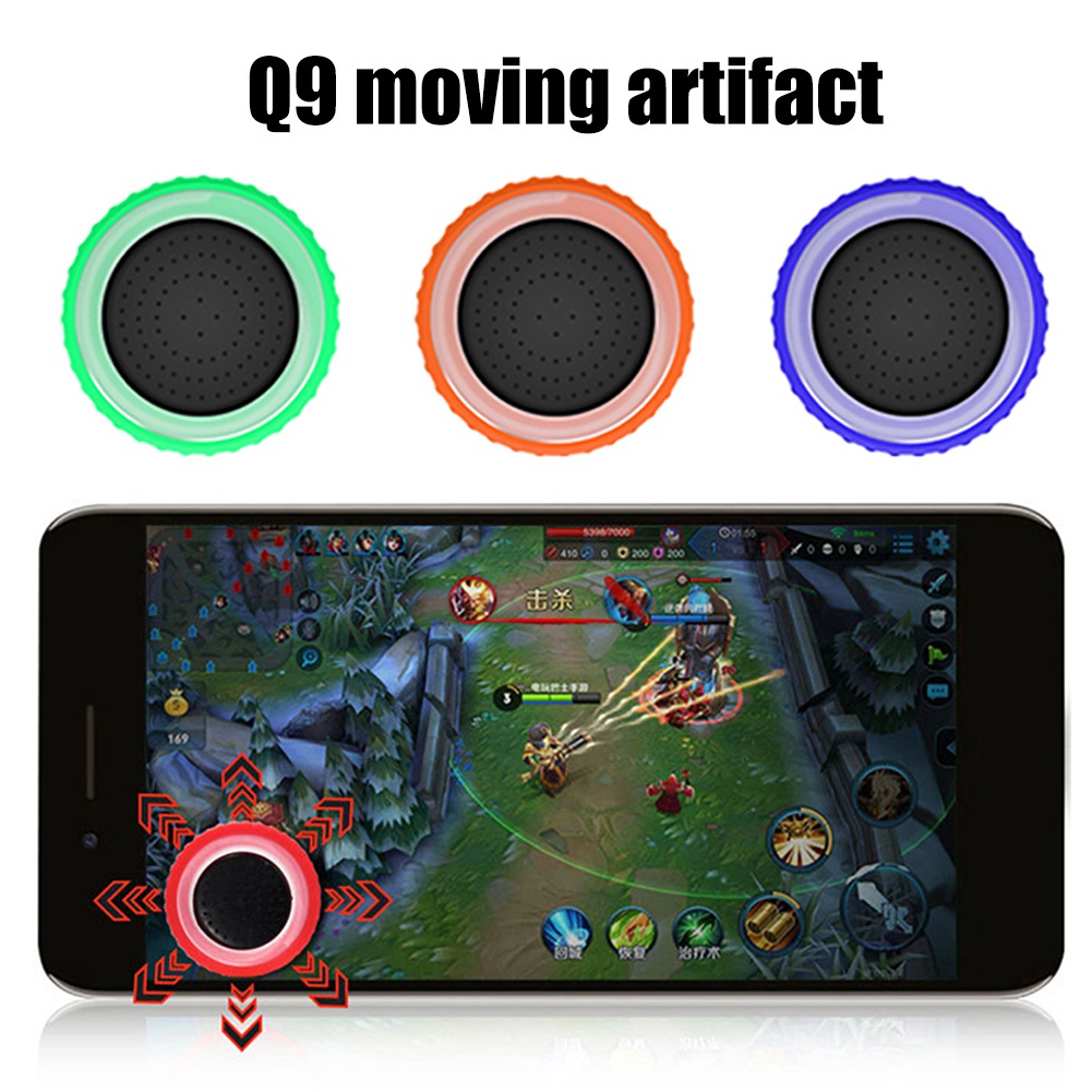 (Huluboy) Q9 Joypad Joystick Controller Game Handphone / Tablet Layar Sentuh