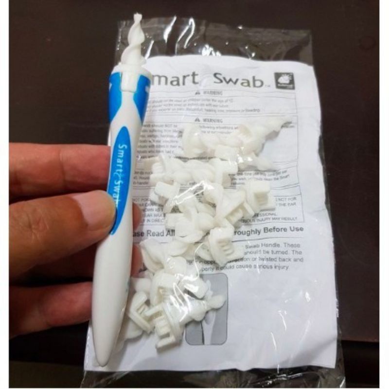 (isi 16 karet)Pembersih telinga Karet/Smart Swab