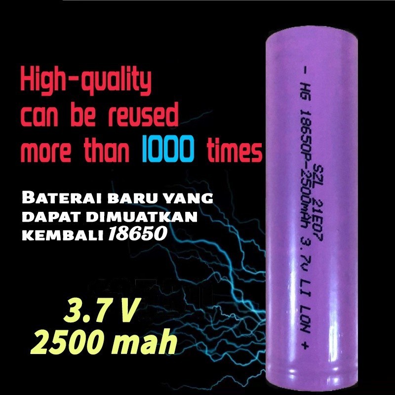 BV50-Battery Batere 2500MaH Cas Charge Vape Powerbank 18650