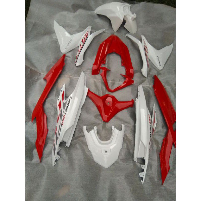 paketan full set body halus vario 150 All New LED 2020 sampai 2021 merah putih