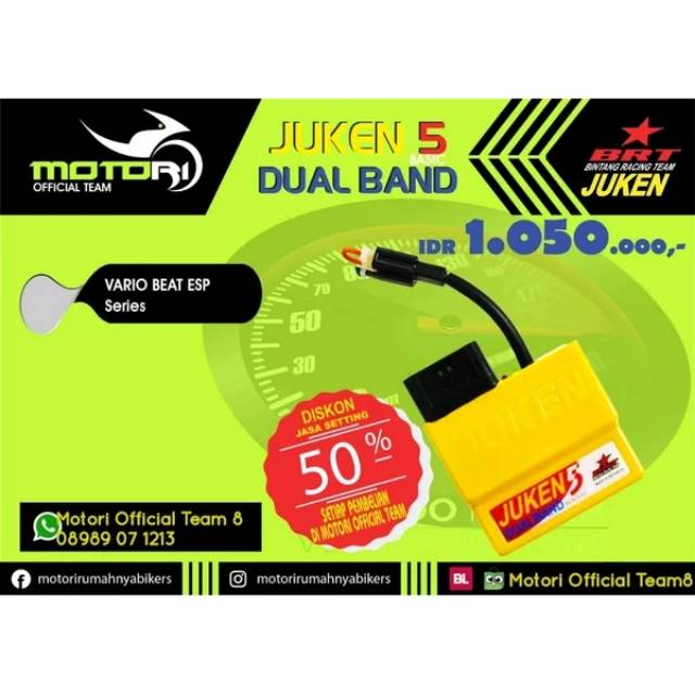 Ecu Juken 5+ Dualband BRT Vario Beat Esp