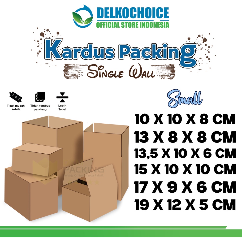 

KARDUS KARTON PACKING SMALL BOX KOTAK DUS RUSFET KECIL PACKAGING POLOS TEBAL
