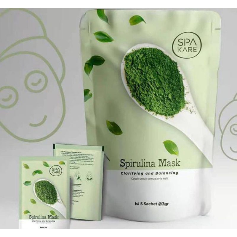 Masker Spirulina sachet Premium