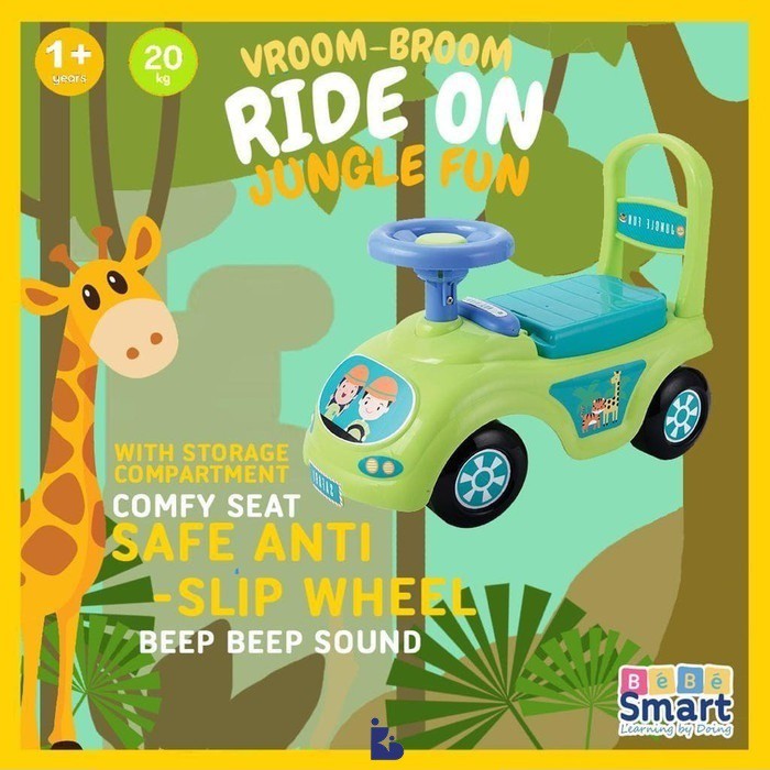 Bebe Smart Vroom Broom Ride on | Mainan | Mobil - Mobilan