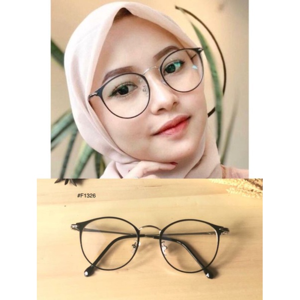 Kacamata Photocromic Minus Antiradiasi Kacamata Besi Wanita Kacamata Oval 1326