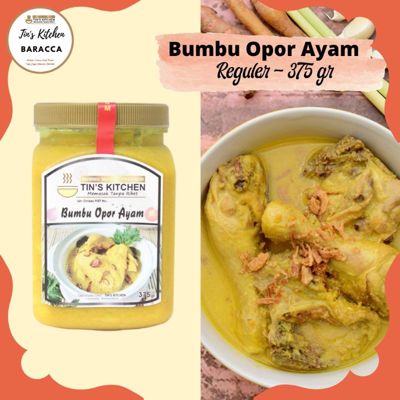 

Bumbu Opor Nusantara 375gr Tins Kitchen - Kemasan Reguler Non MSG Bisa Bumbu Soto, Bumbu Acar Kuning