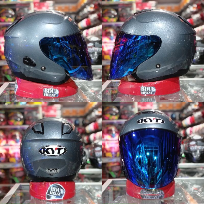helm kyt kyoto solid paket GANTENG TERMURAH (BISA COD)-8