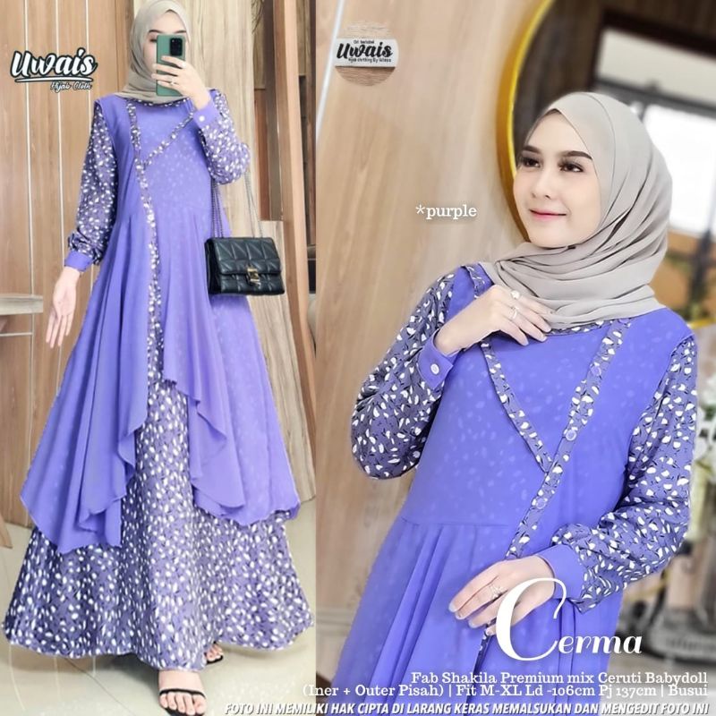 Cerma dress by uwais hijab clothing