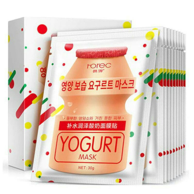 Termurah  Masker Rasa Yakult Melembabkan Kulit ( COD ) Pamulian Square
