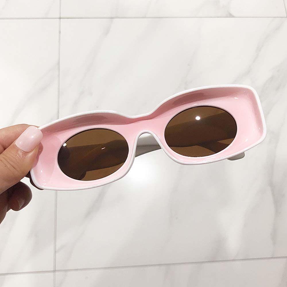 MXBEAUTY Multicolor Kacamata Hitam Trendy Anti UV Kacamata Matahari Bingkai Kecil Bulat Kacamata Matahari Pria Sunglasses