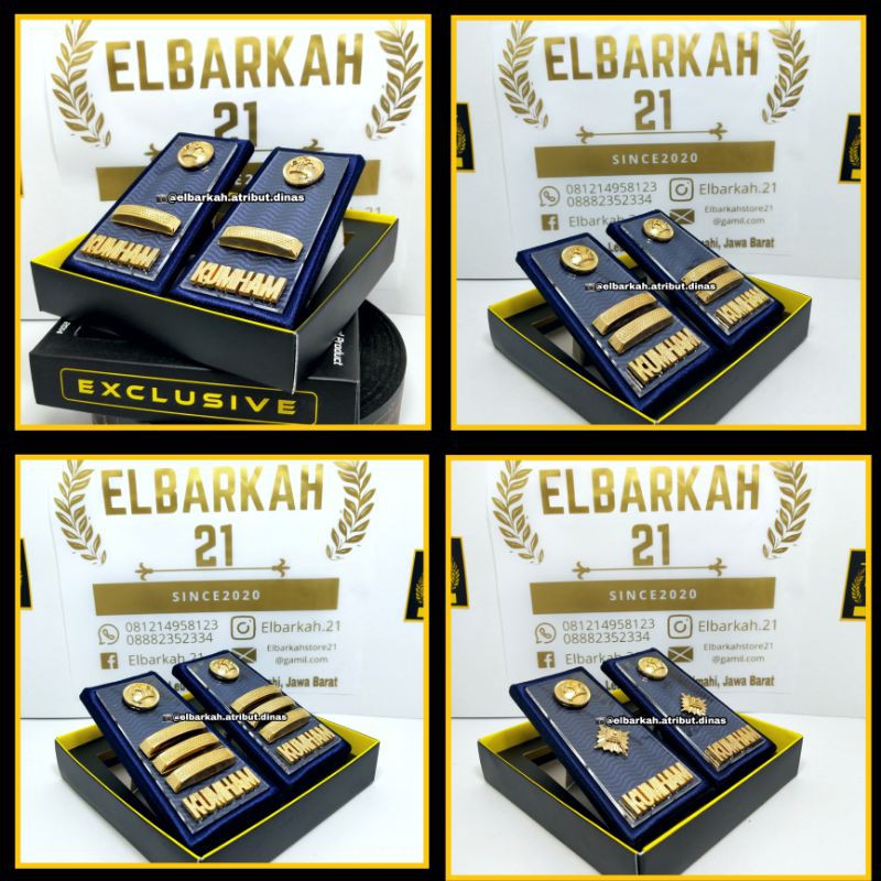 PANGKAT PDH KUMHAM AKRILIK 3A/3B/3C/3D TERBARU GOLD PLETING EXKLUSIVE