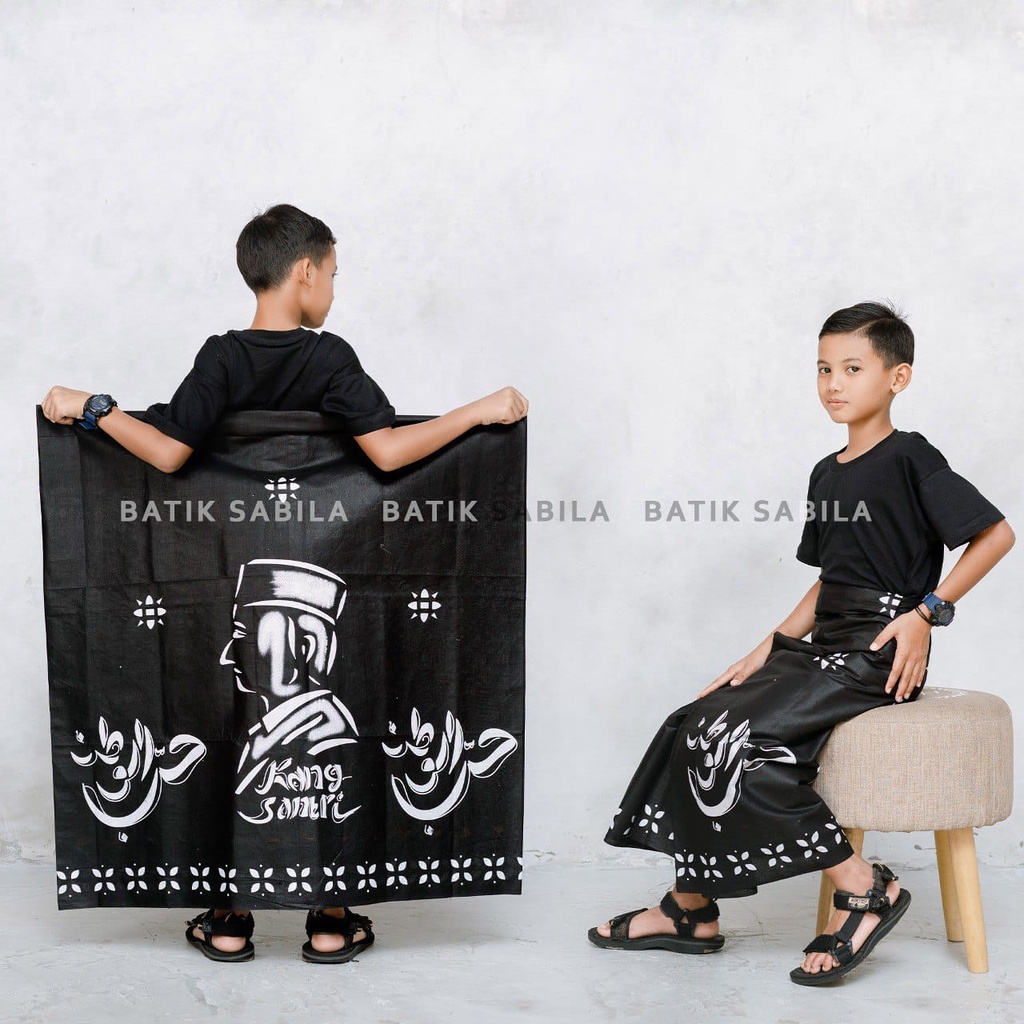 Sarung Batik Pria-Anak Motif Gunungan NU Etnik Nusantara / Sarung Kang Santri Az Zahir