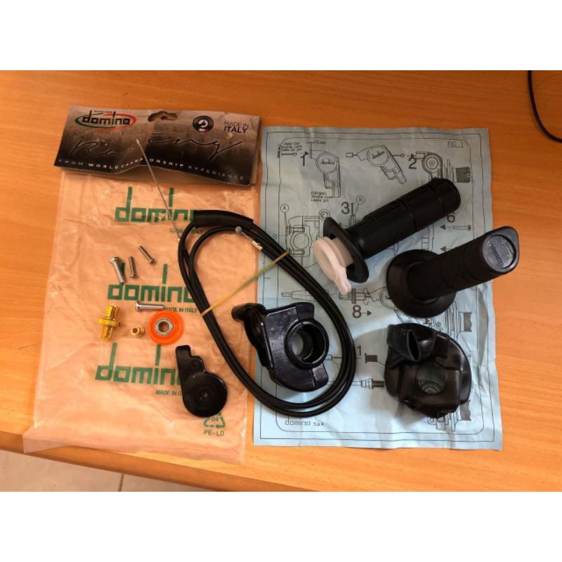 Gas Spontan Kontan Domino Original + kabel Gas serat Carbon  Domino