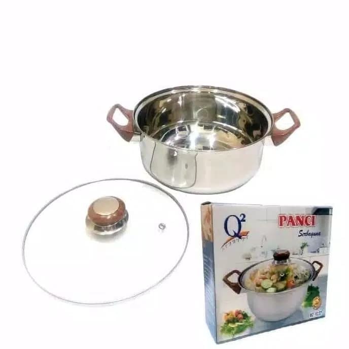 Panci Stainless Panci Tutup Kaca Panci Serbaguna