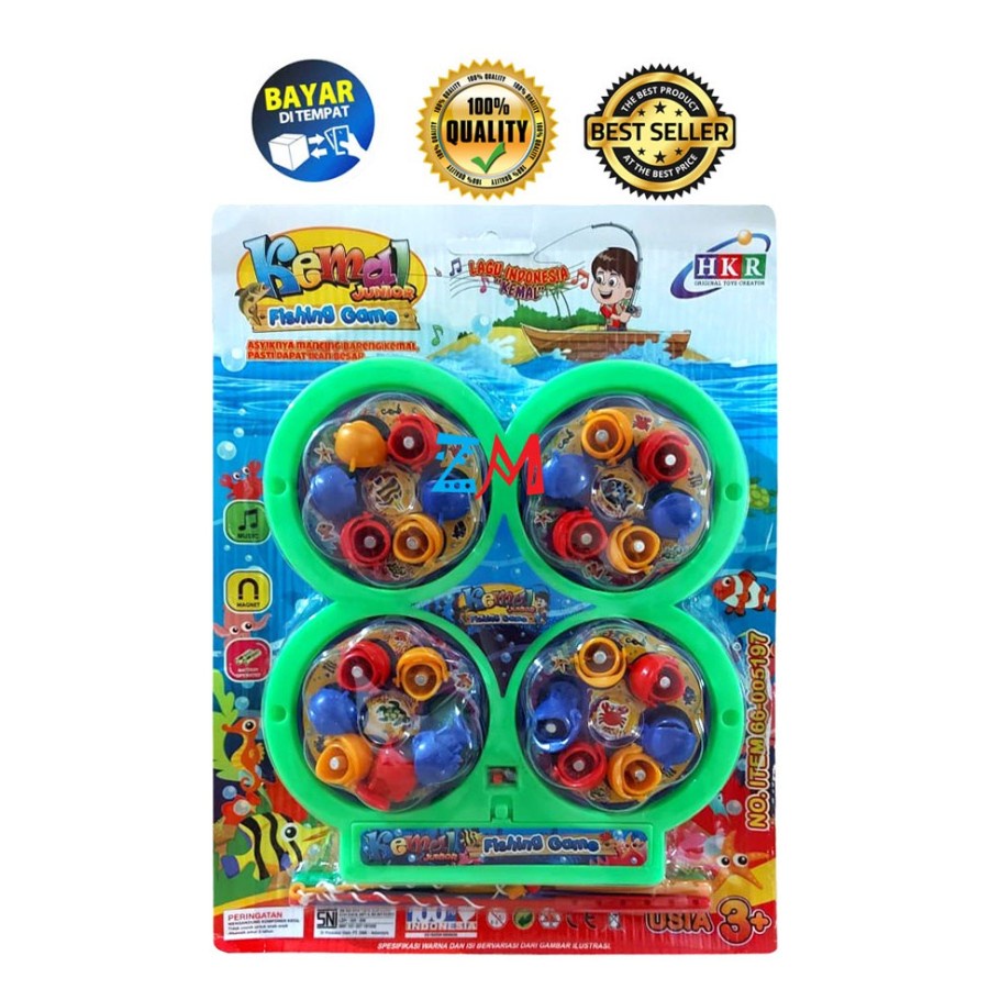 MWN Mainan Pancingan Ikan 4 Kolam Fishing Game HKR Mika