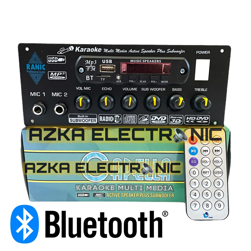 Jual Kit Power Amplifier Speaker Aktif Stereo Karaoke Plus Bluetooth