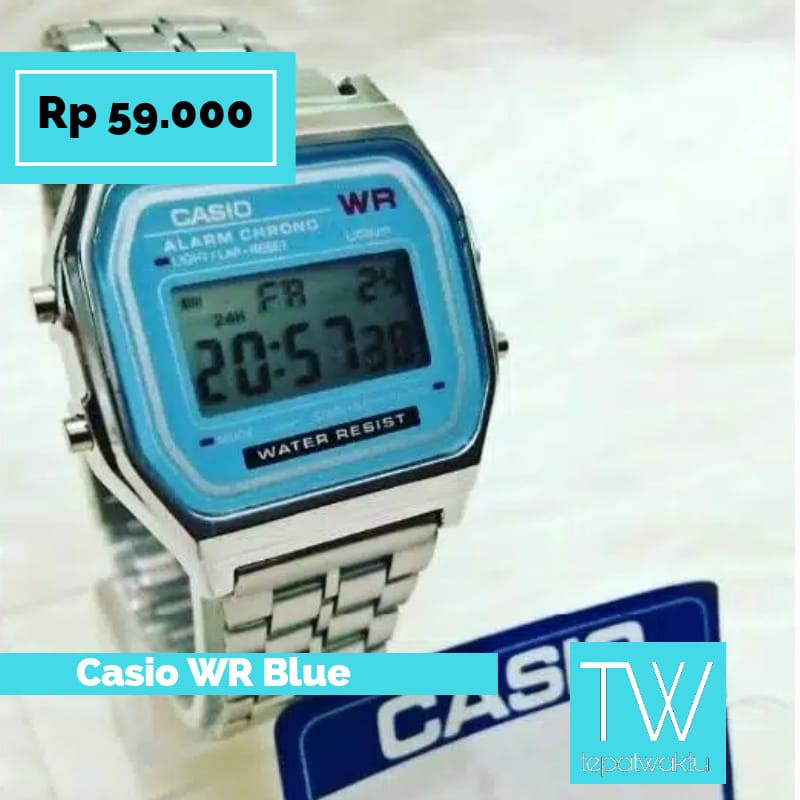 Jam Tangan Casio Unisex Pria Wanita Rantai