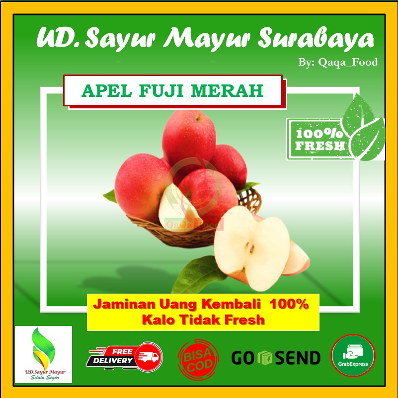 

BUAH APEL FUJI SEGAR FRESH MATENG Buah buahan segar murah 1000 Gram -UD096