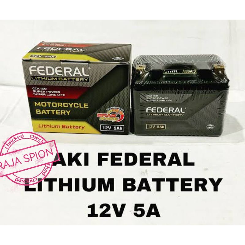 Jual aki lithium federal/aki kering lithium/aki federal lithium/accu
