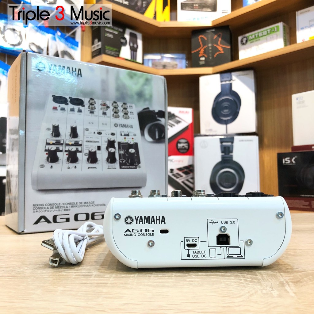 Yamaha AG06 AG 06 Mixer USB With Audio Interface Triple 3 Music