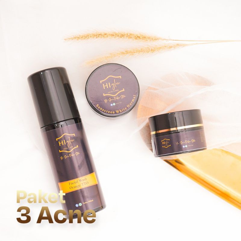 Paket HiGlow Skincare Acne Whitening