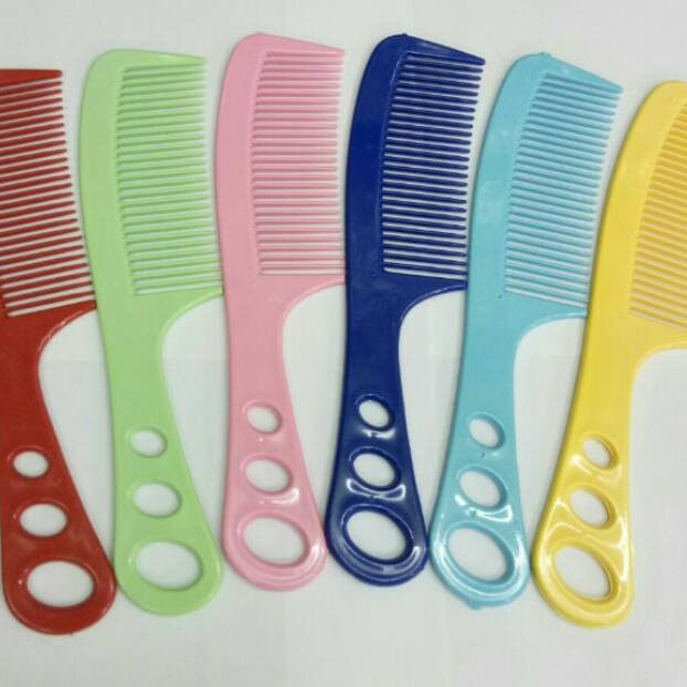 Sisir Rambut Kecil Murah / Sisir Lobang 3 Kemasan Plastik / TS-5