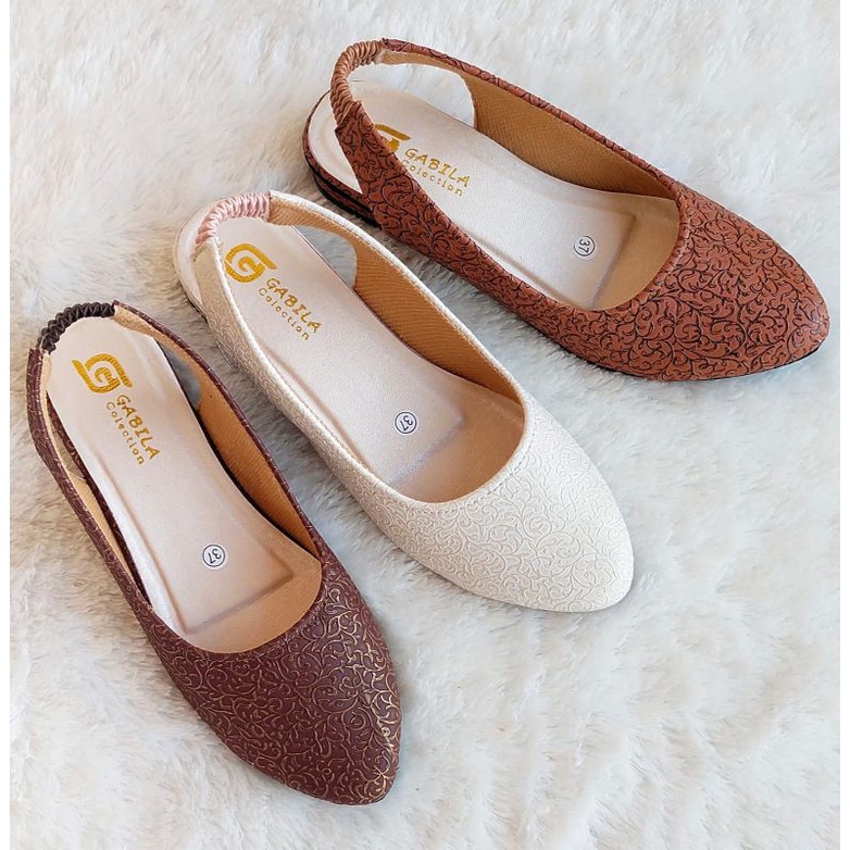 SANDAL SELOP TALI KARET SALUR ETNIC HAK 3CM