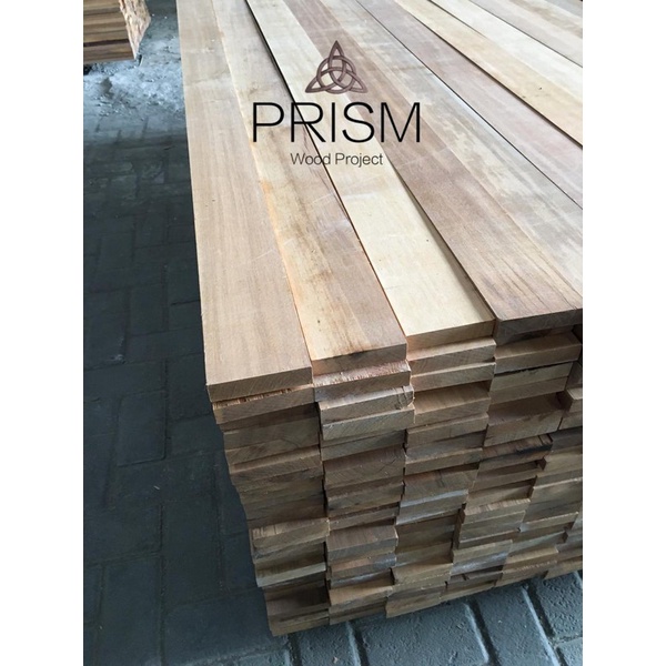 Papan kayu ulin polos tebal 3 cm panjang 180 cm