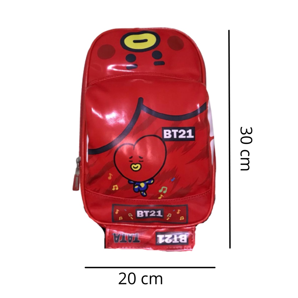 Tas ransel unisex paud / TK BT21 perempuan dan laki laki model mobil karakter lengkap