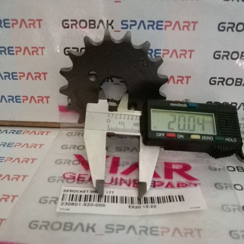 Sprocket Drive 200GT / Gear DEPAN (428-17T) for Viar Trail Cross X 200GT.SE, Original-3