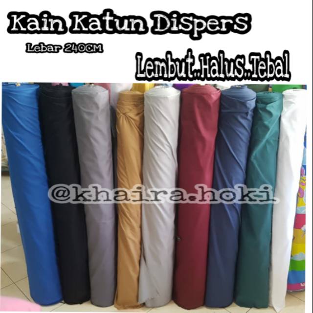 kain Katun Dispers/kain katun polos/kain seprei