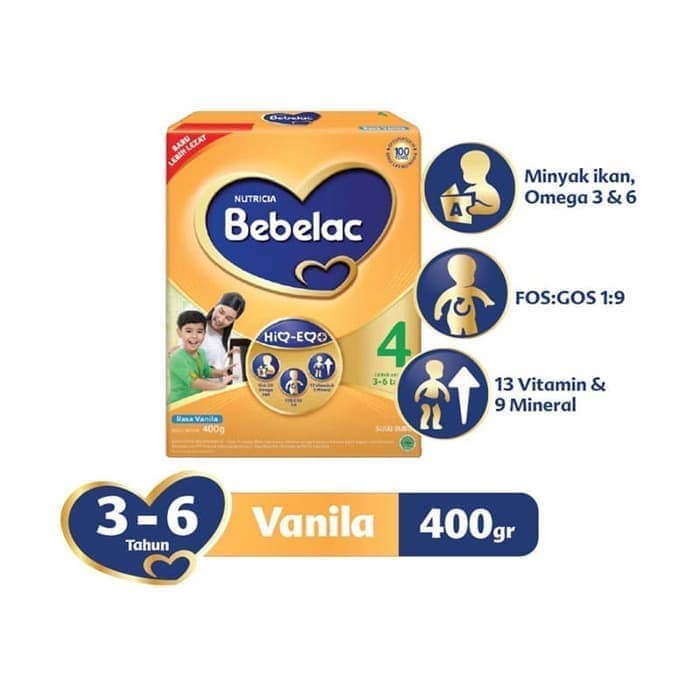SUSU BEBELAC 4 VANILA 400 GRAM