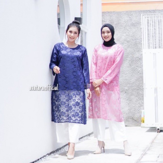 LINA TUNIK BROKAT/ TUNIK BROKAT KEBAYA